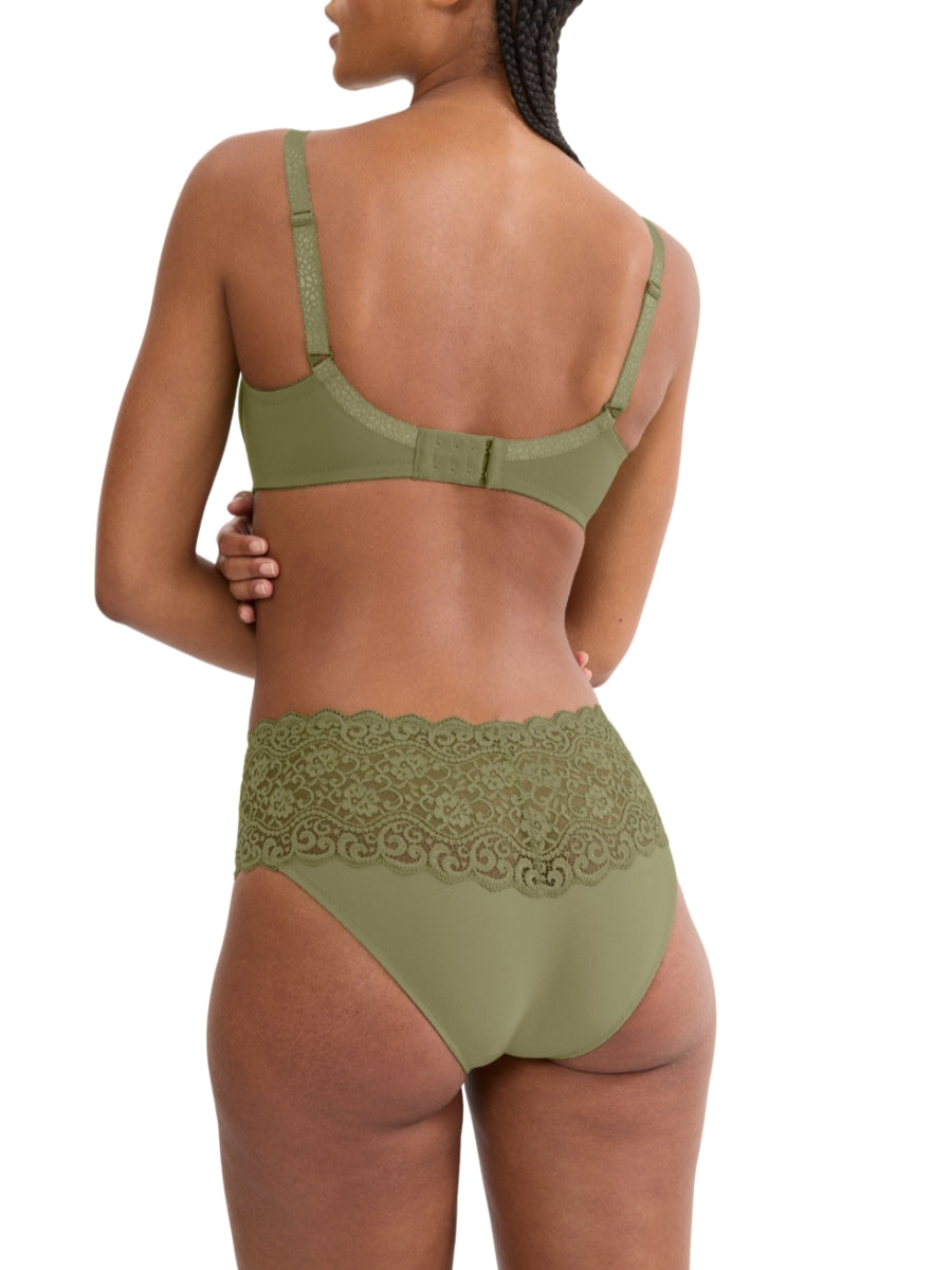 Amourette W01 Minimizer Bra - Olive Gold