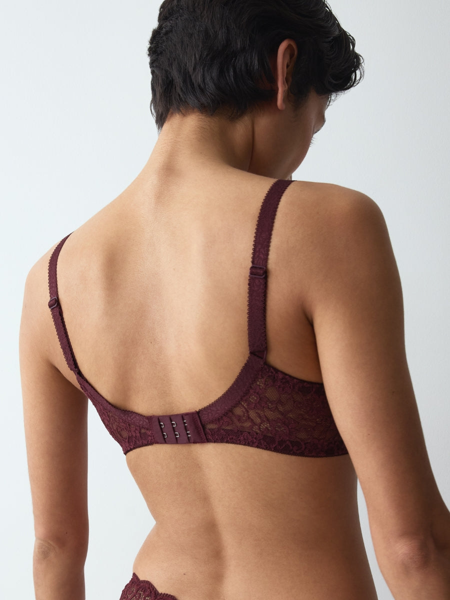 Amourette WP Spacer T-Shirt Bra - Claret