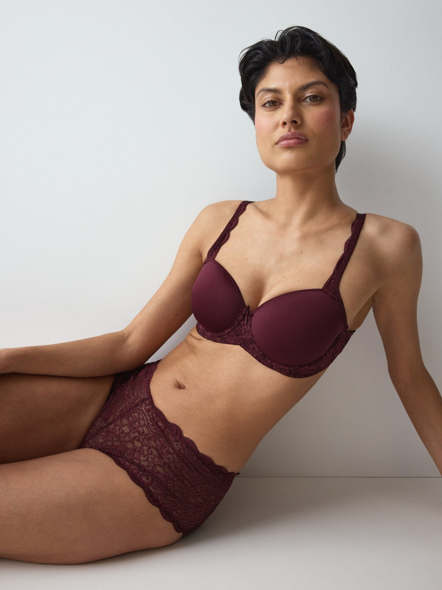 Amourette WP Spacer T-Shirt Bra - Claret