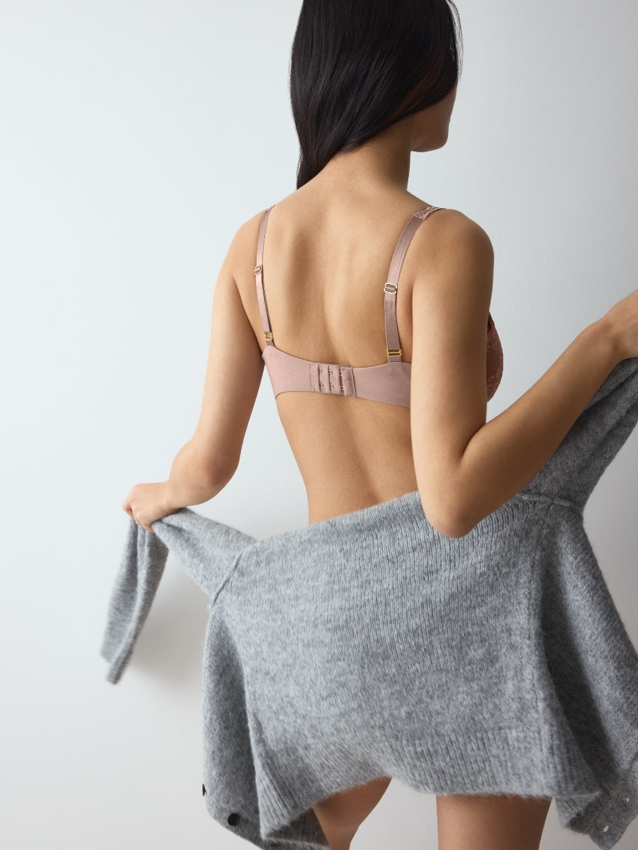 Amourette Berry WP Spacer T-Shirt Bra - Chocolate Mousse