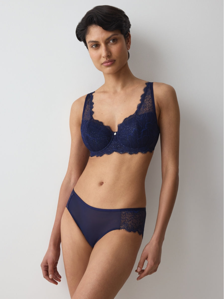Amourette Sparkle WHP Half Cup Bra - Admiral