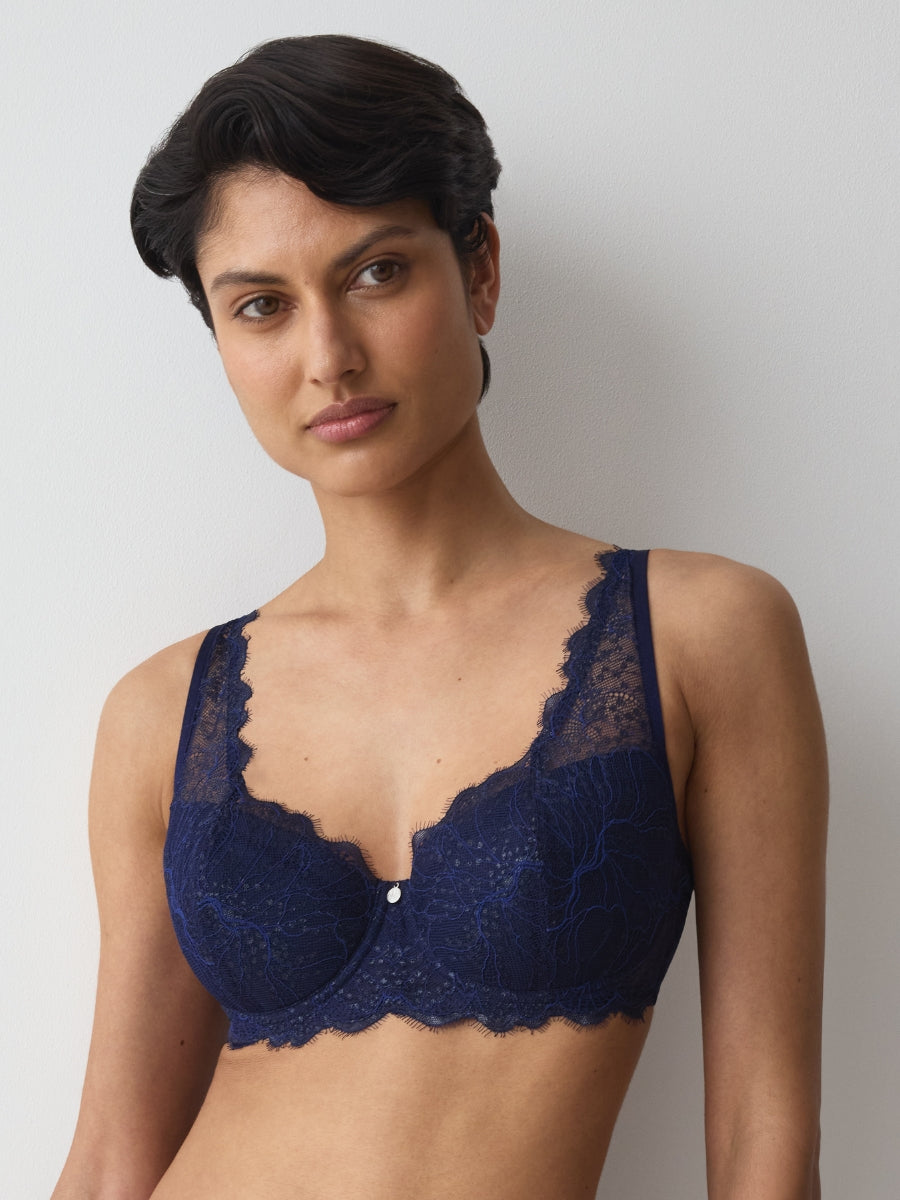 Amourette Sparkle WHP Half Cup Bra - Admiral