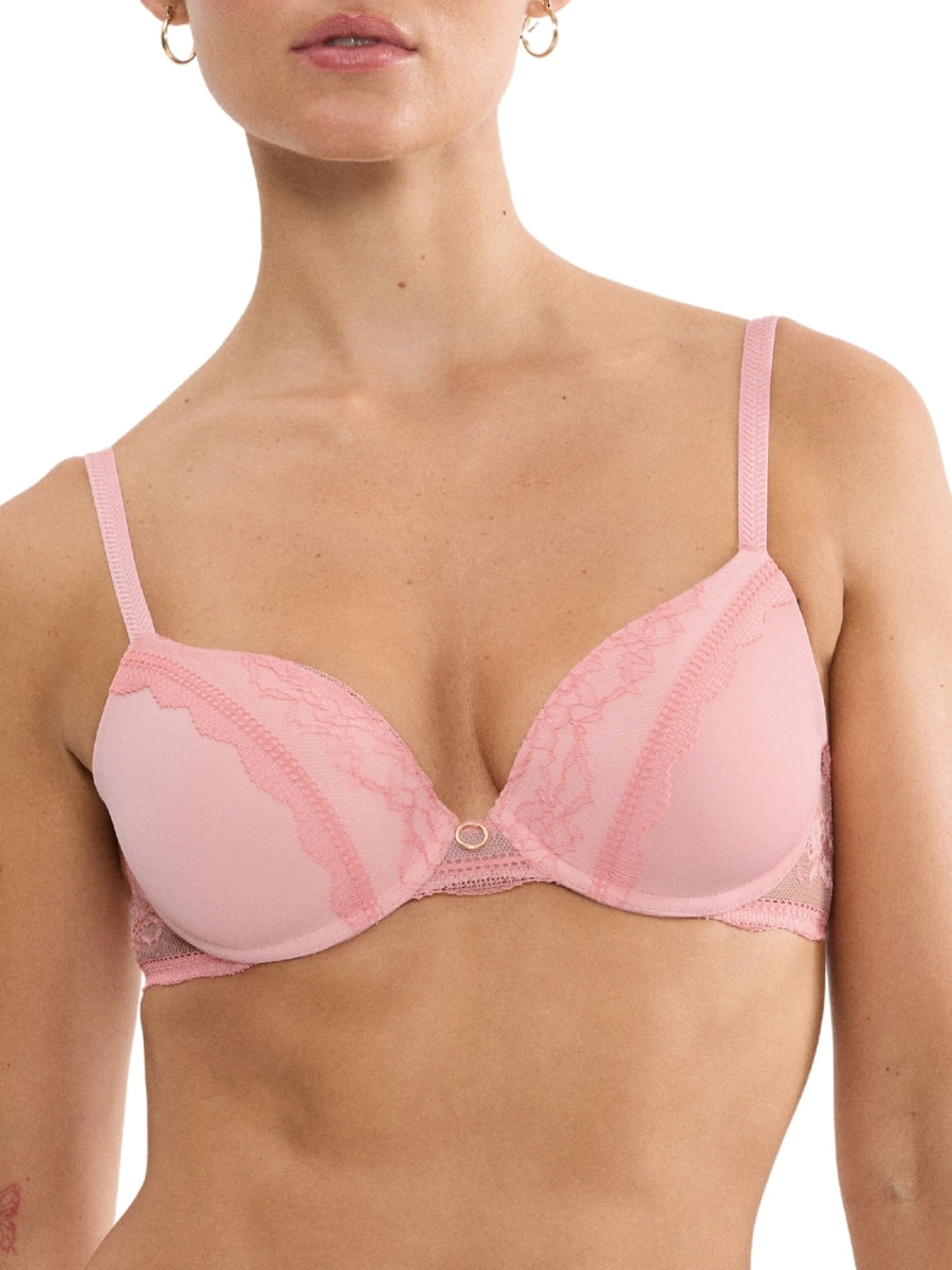 Comfort Allure WHP Padded Plunge Bra - Strawberry Cream