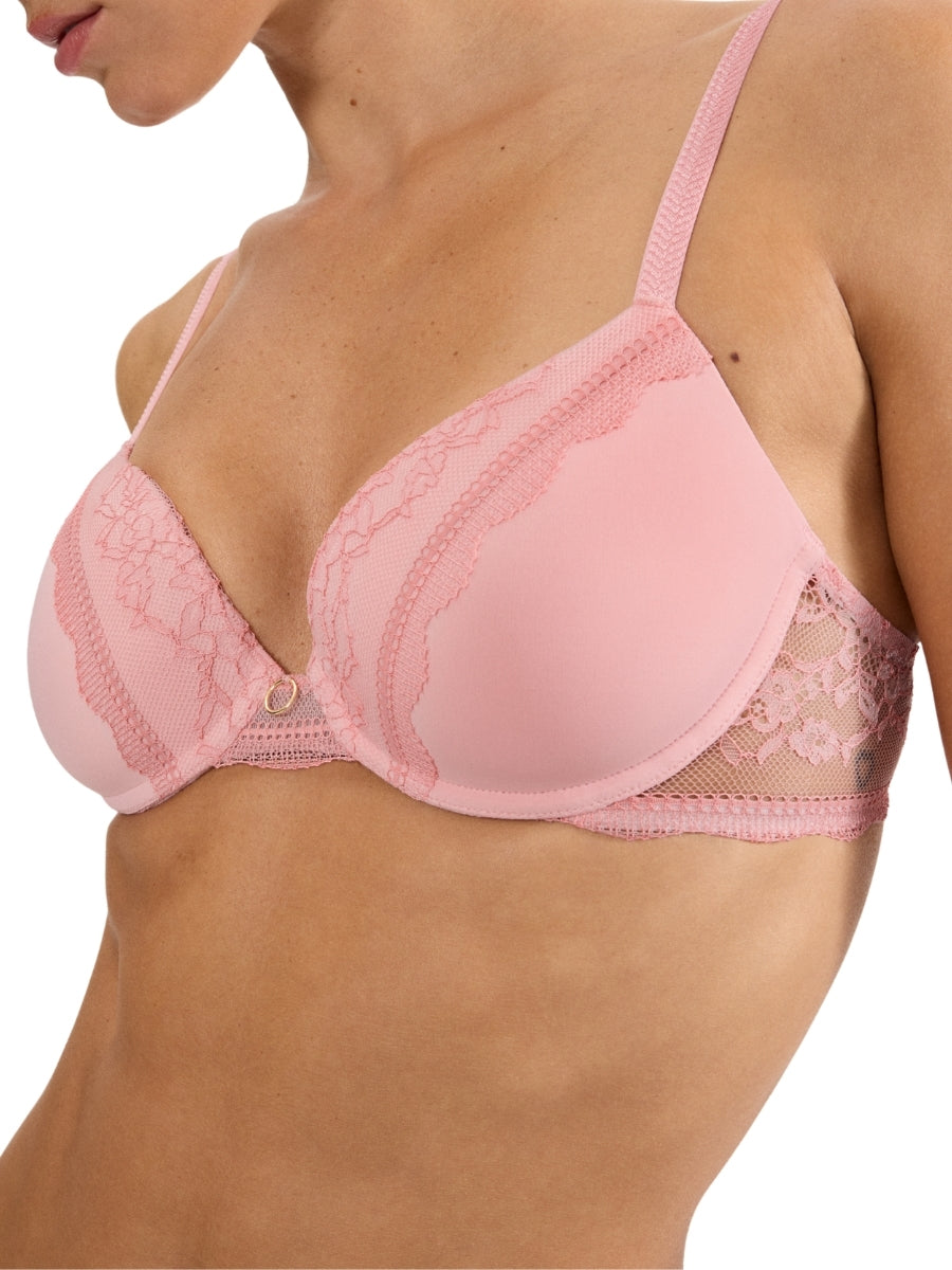 Comfort Allure WHP Padded Plunge Bra - Strawberry Cream