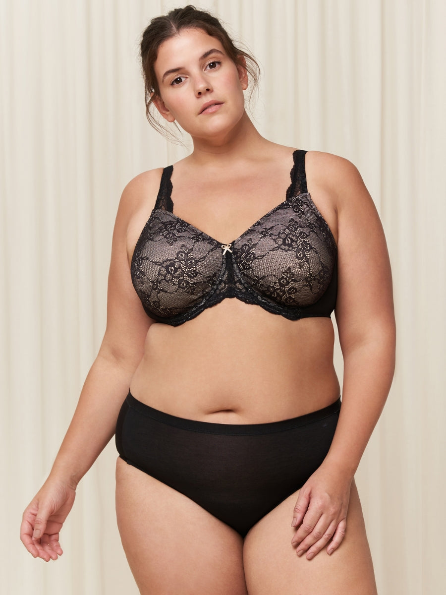Contouring Sensation Minimizer Bra - Black