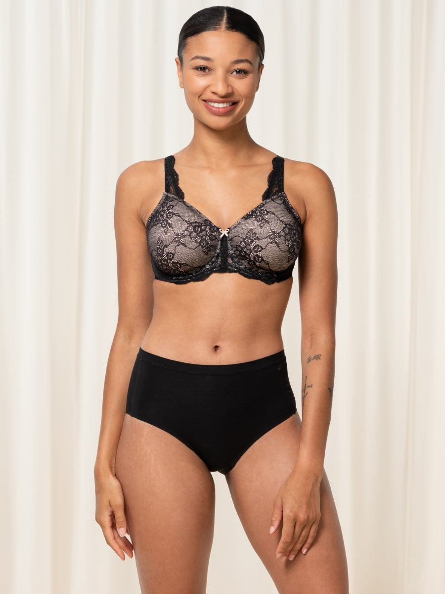 Contouring Sensation Minimizer Bra - Black