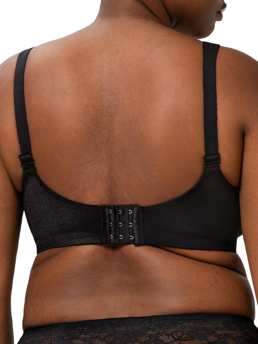 Doreen + Cotton Full Cup Bra - Black