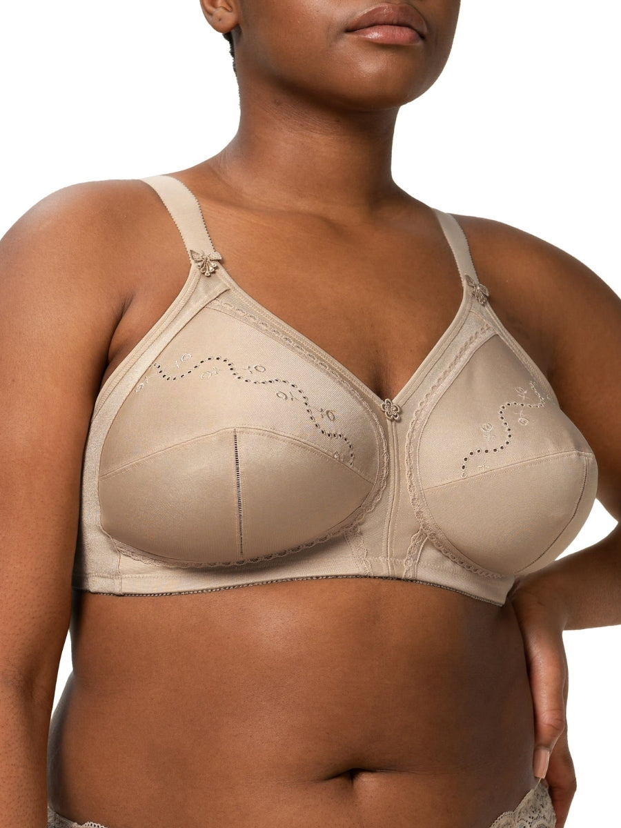Doreen + Cotton Full Cup Bra - Skin