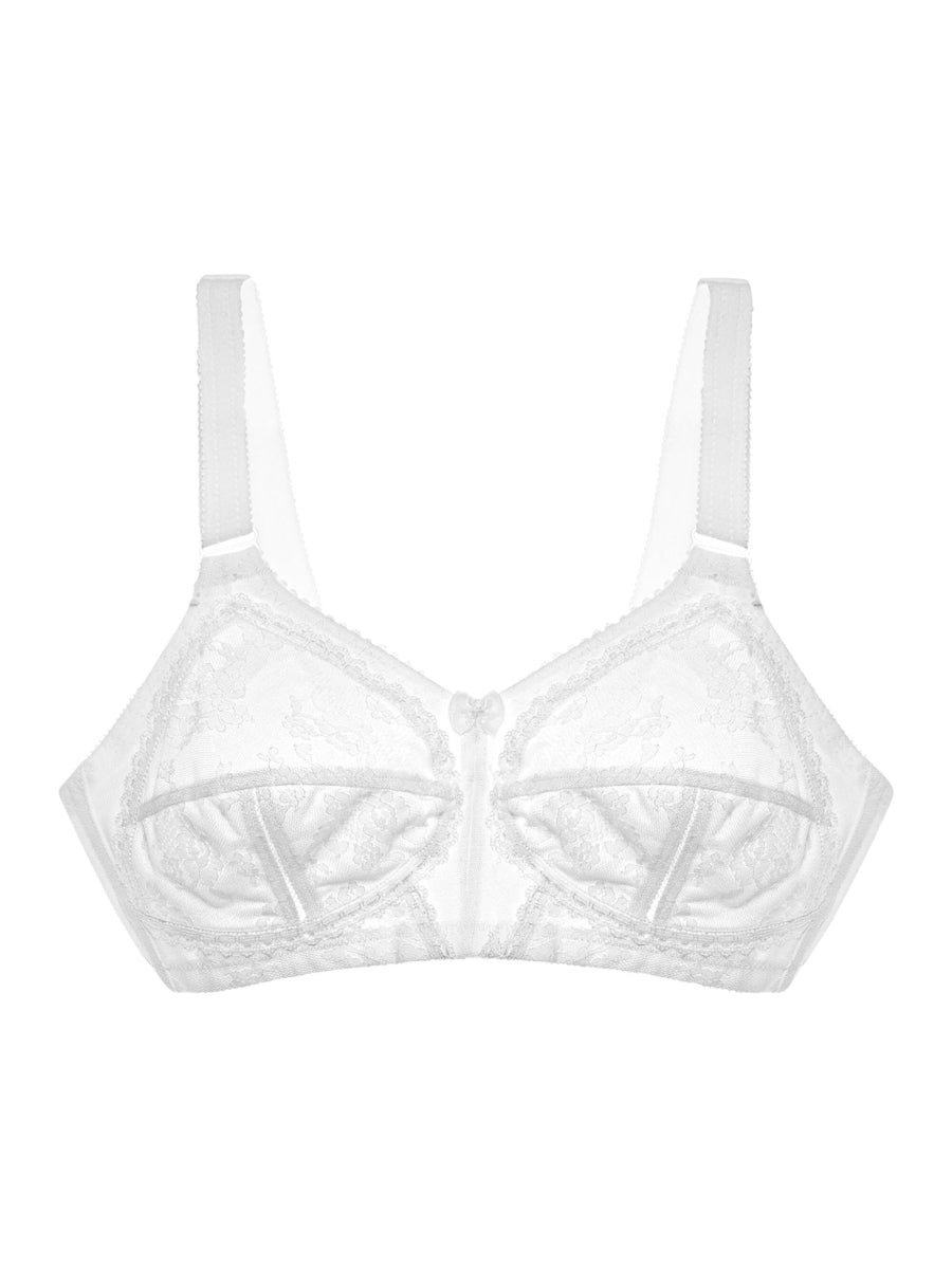 Doreen Classic Full Cup Bra - White