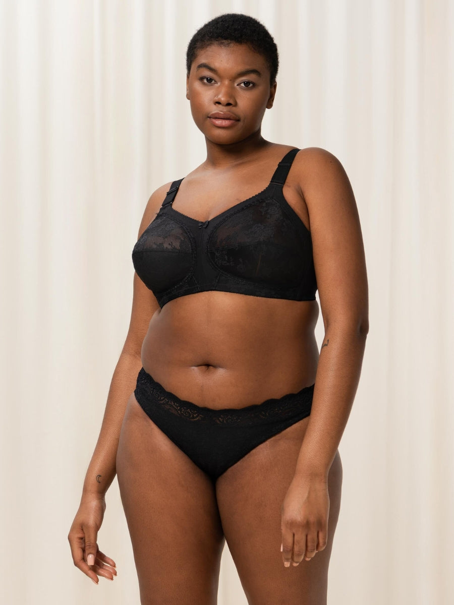 Doreen Classic Full Cup Bra - Black