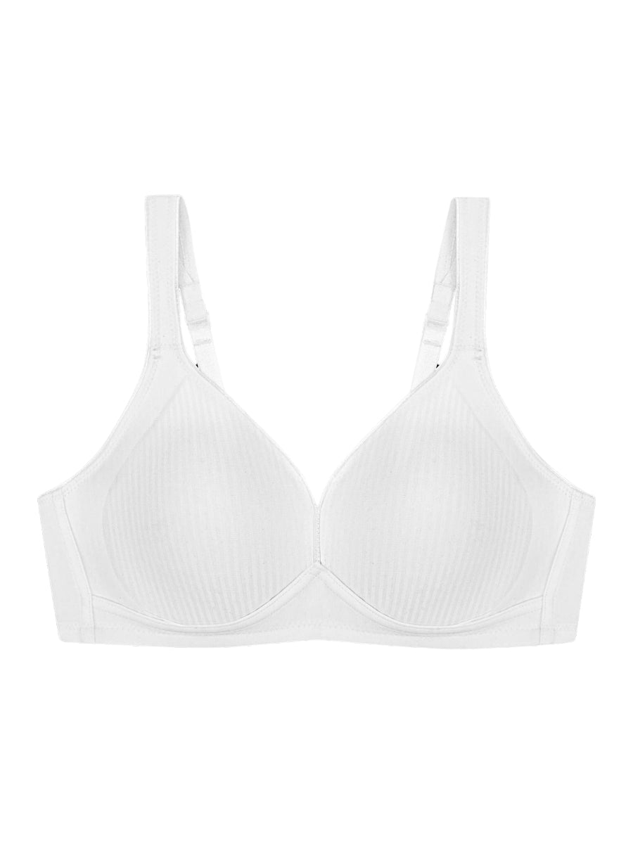 Modern Soft+Cotton Non-Wired Bra - White