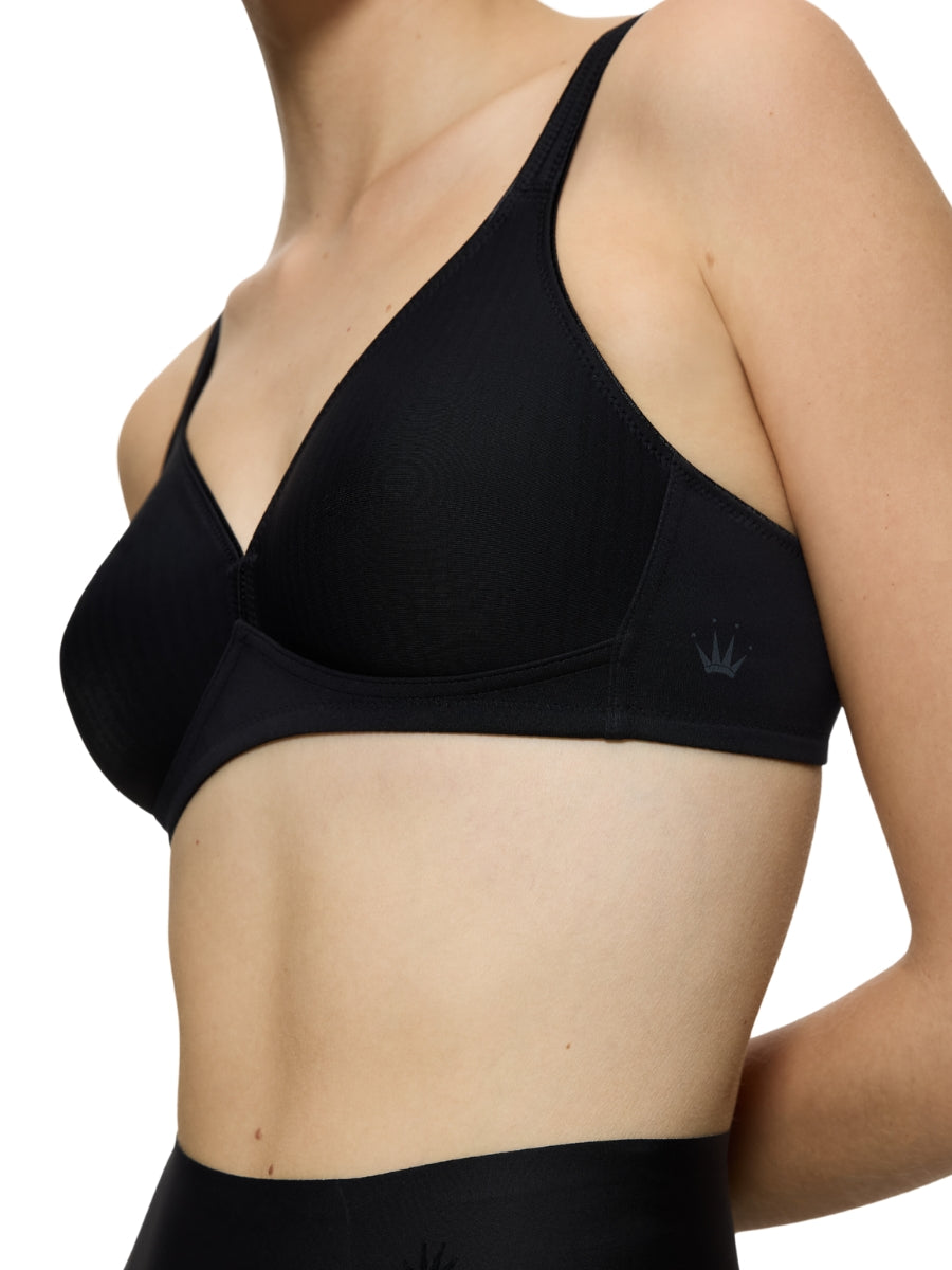 Modern Soft+Cotton Non-Wired Bra - Black