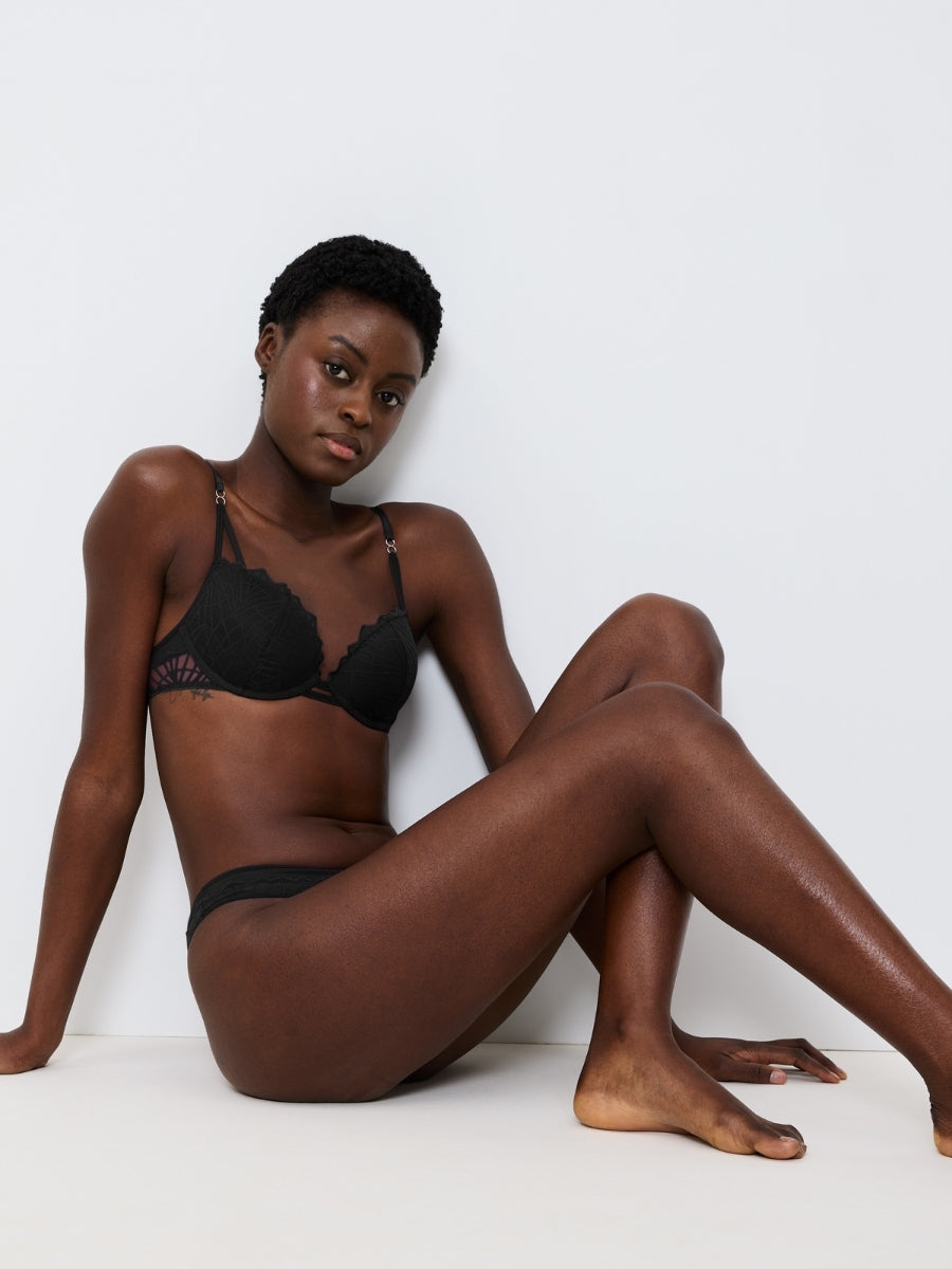 That Night In Vegas WHU Push Up Bra - Black