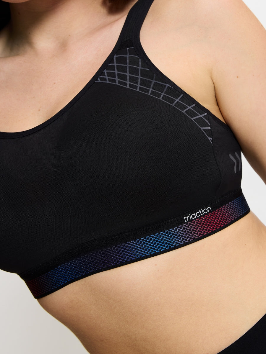 Triaction Cardio Flow N01 EX Sports Bra - Black