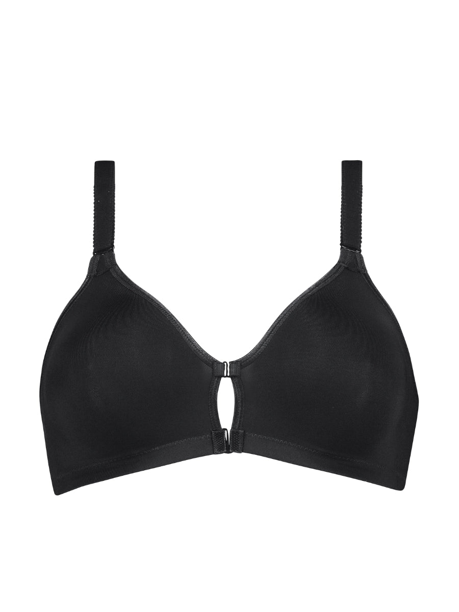 Triaction Fitness F Front Fastening Sports Bra - Black