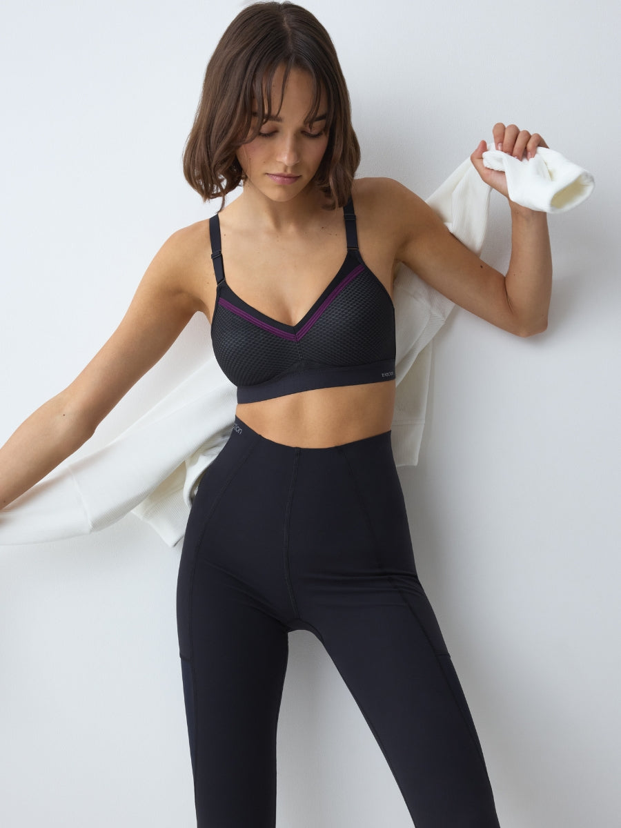Triaction Free Motion N EX Sports Bra - Black