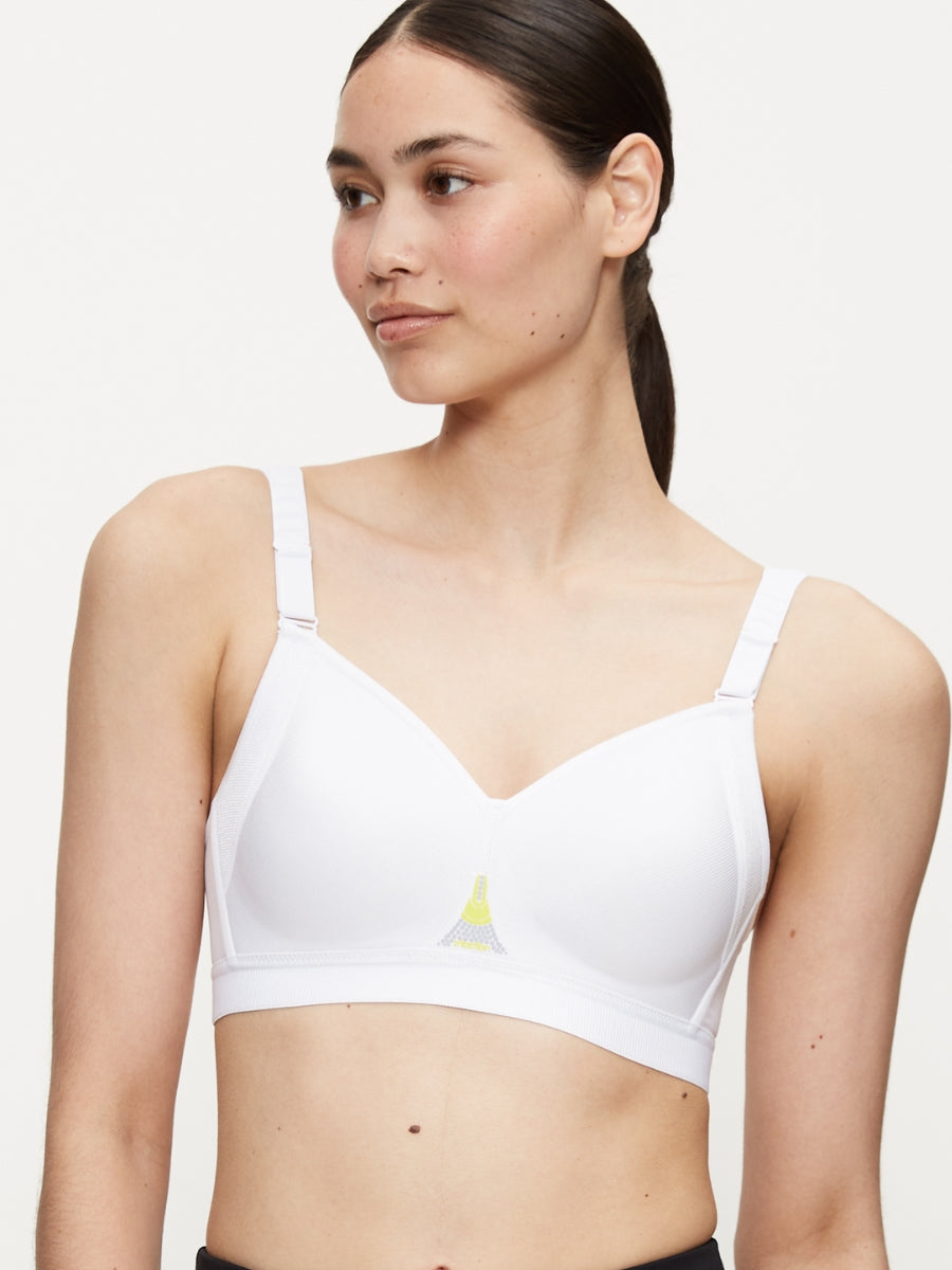 Triaction Gravity Lite P EX Sports Bra - White