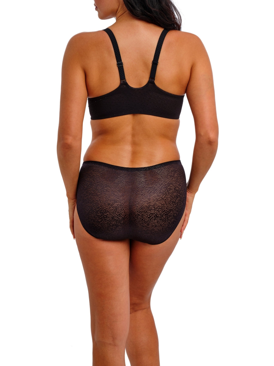 Back Appeal Front Fastener Bra - Black