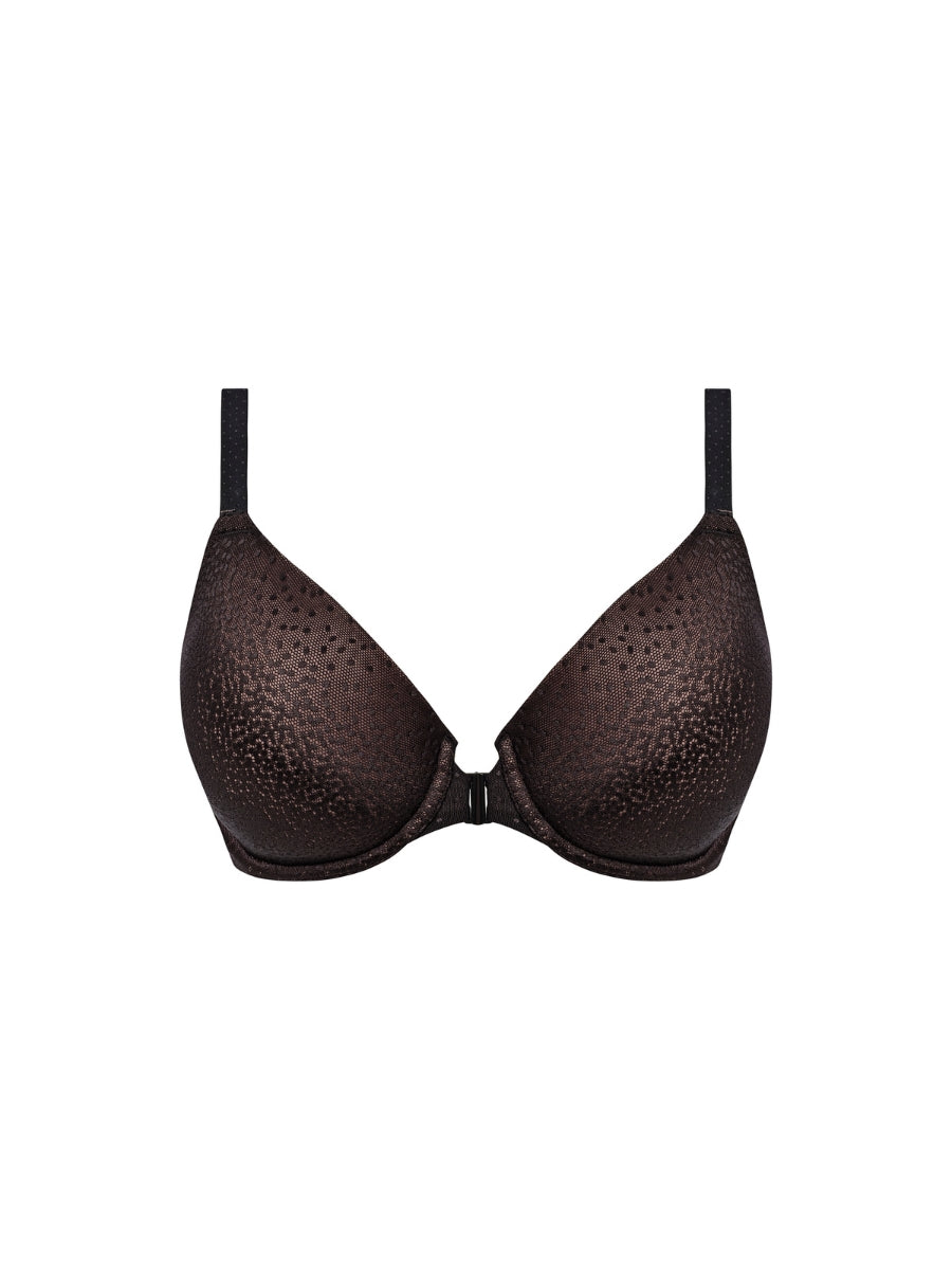 Back Appeal Front Fastener Bra - Black