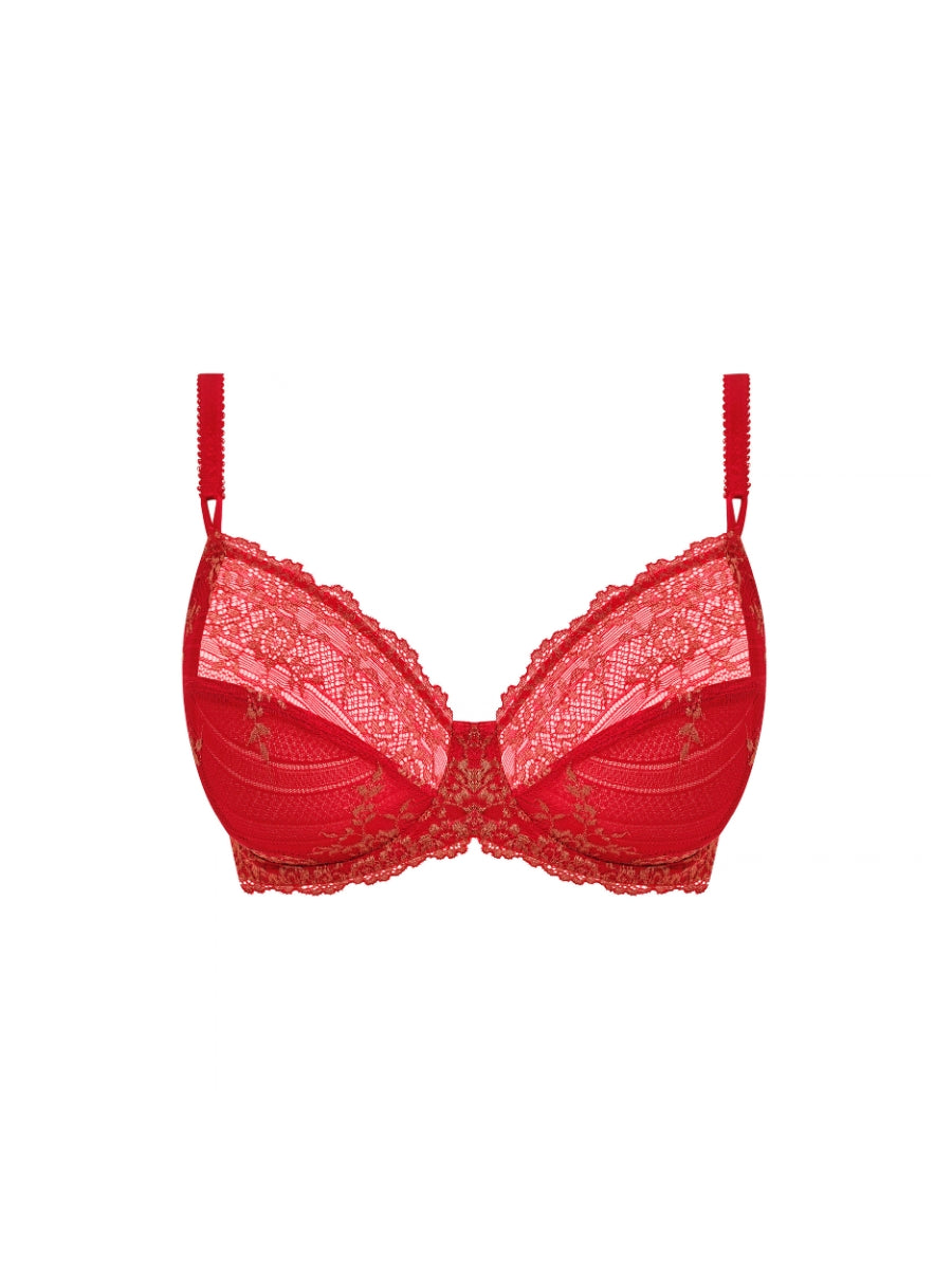 Embrace Lace Underwire Bra - Grandalia Red/Rose Gold