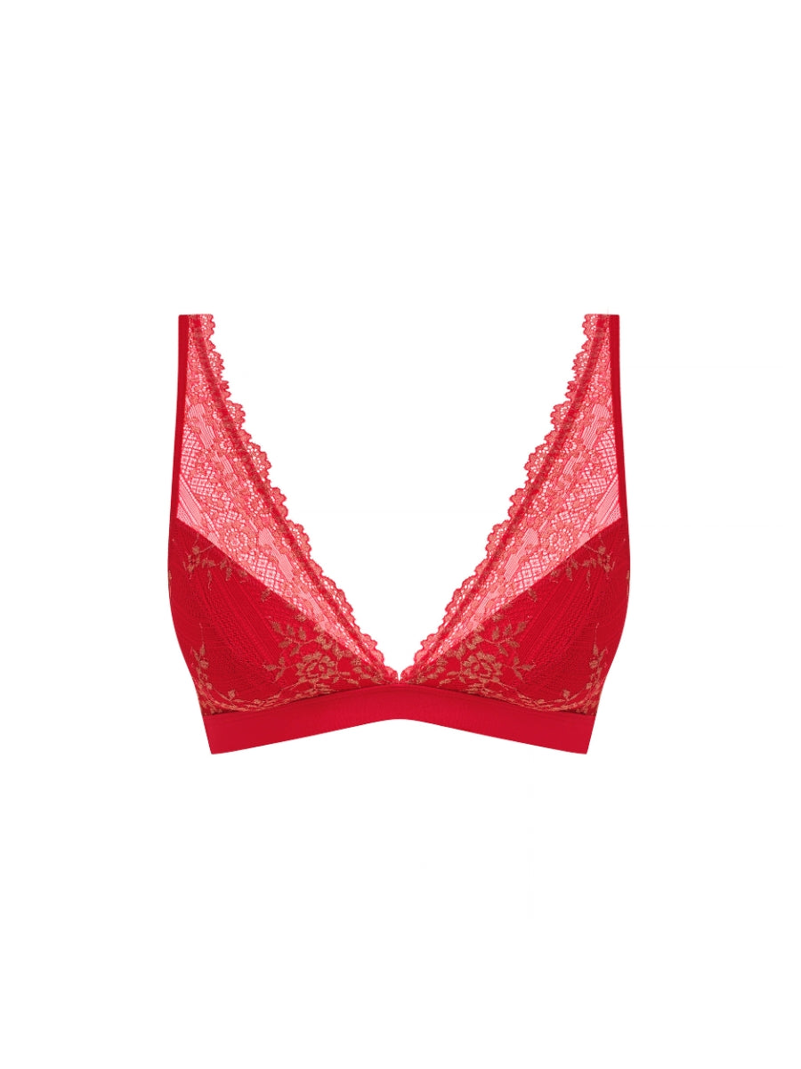 Embrace Lace Soft Cup Bra - Grandalia Red/Rose Gold