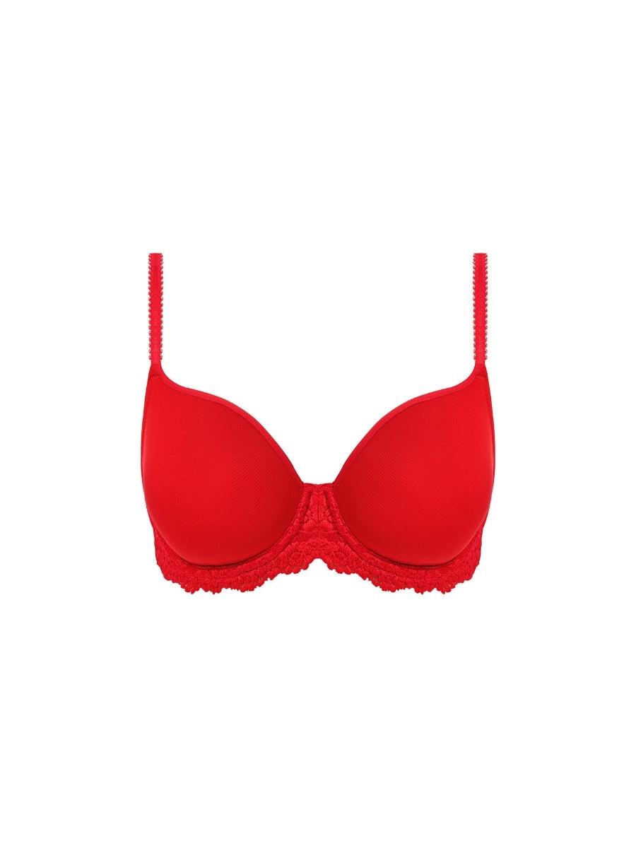 Embrace Lace Contour Bra - Equestrian Red