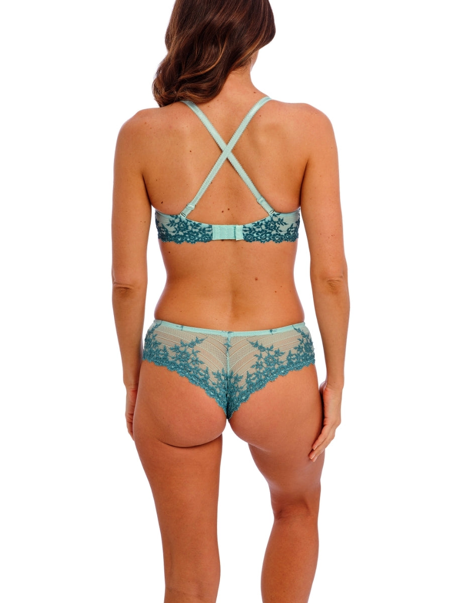 Embrace Lace Plunge Underwire Bra - Eggshell Blue/Brittany Blue