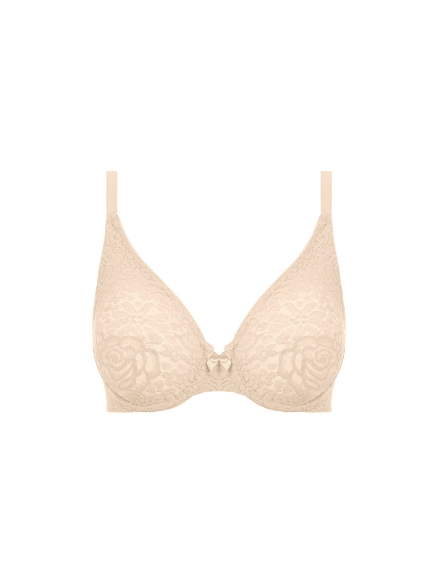 Halo Lace Moulded Bra - Nude