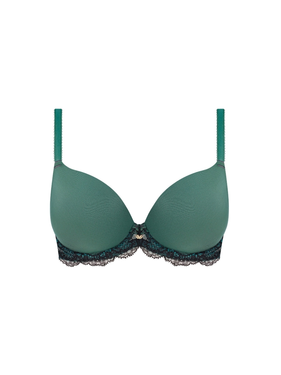 Modern Affair Contour Bra - Silver Pine/Black