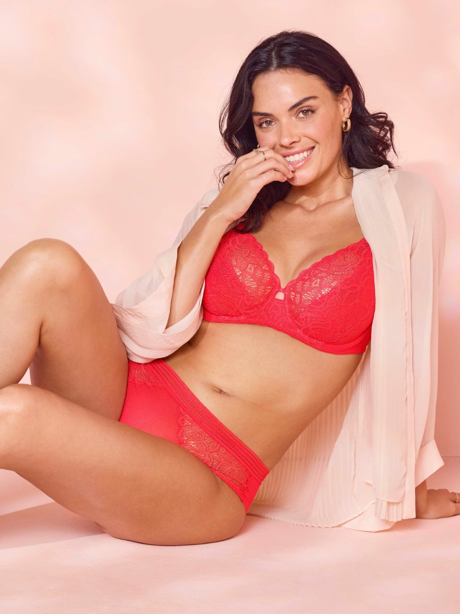 Raffine Underwire Bra - Hibiscus