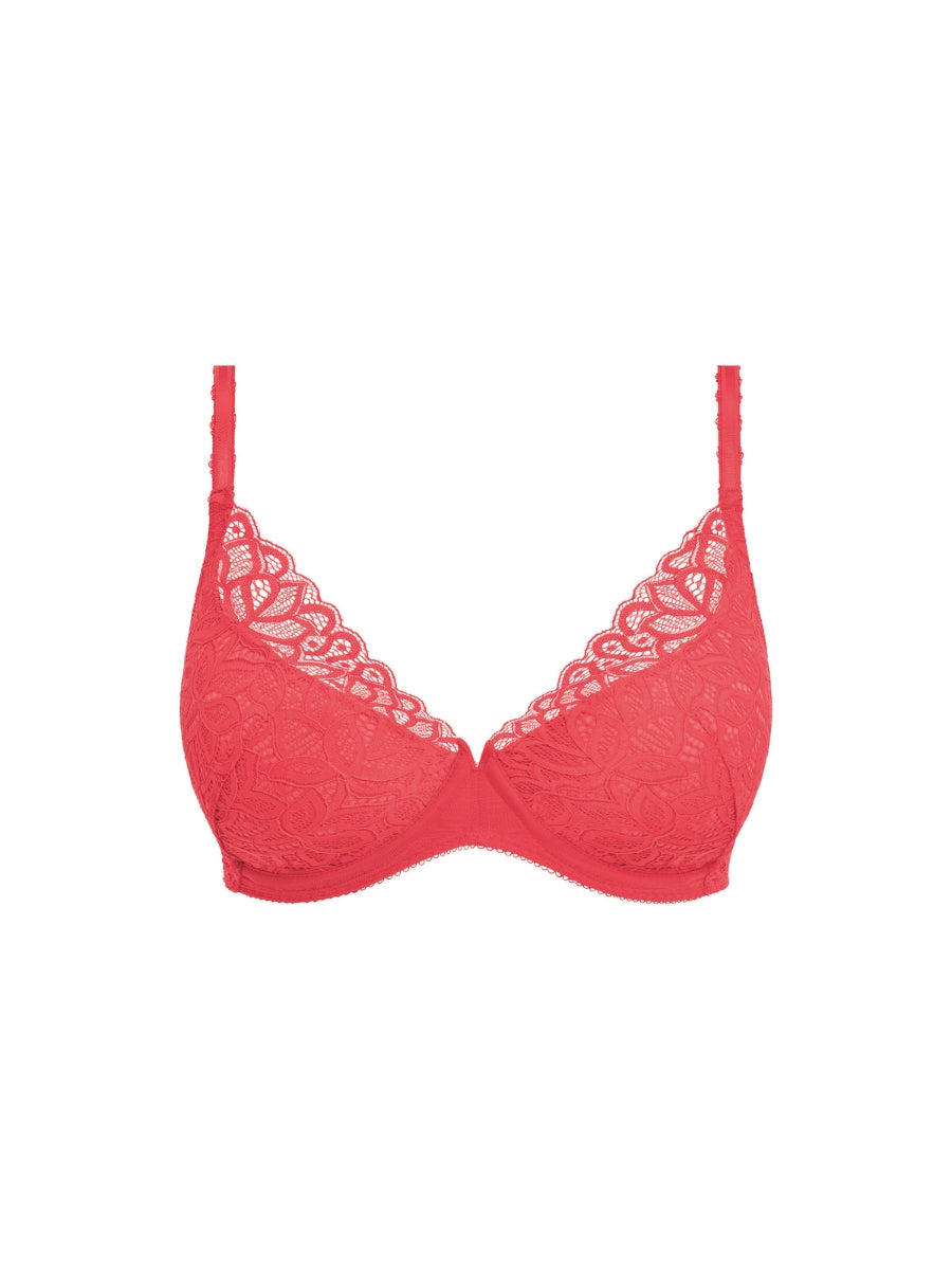 Raffine Plunge Bra - Hibiscus
