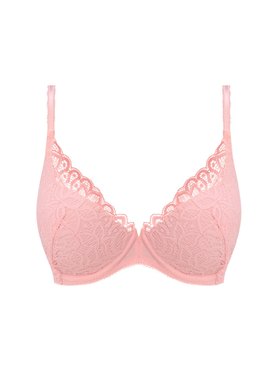 Raffine Plunge Bra - Silver Pink