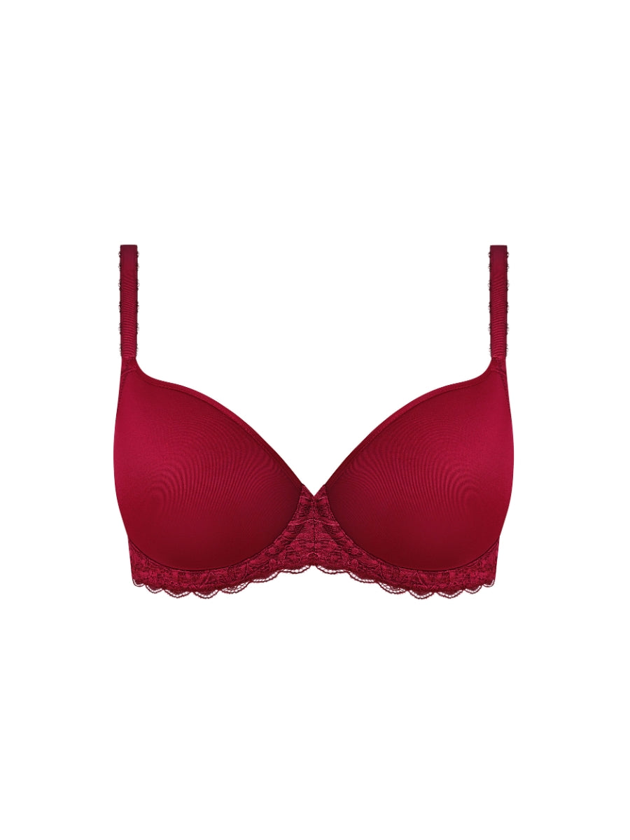 Raffine Underwired Contour Bra - Carmine