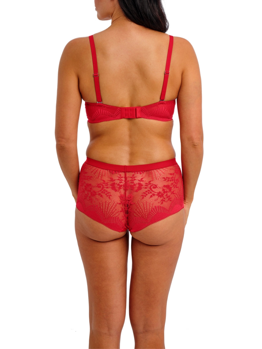 Sensu Lace Plunge Bra - Salsa