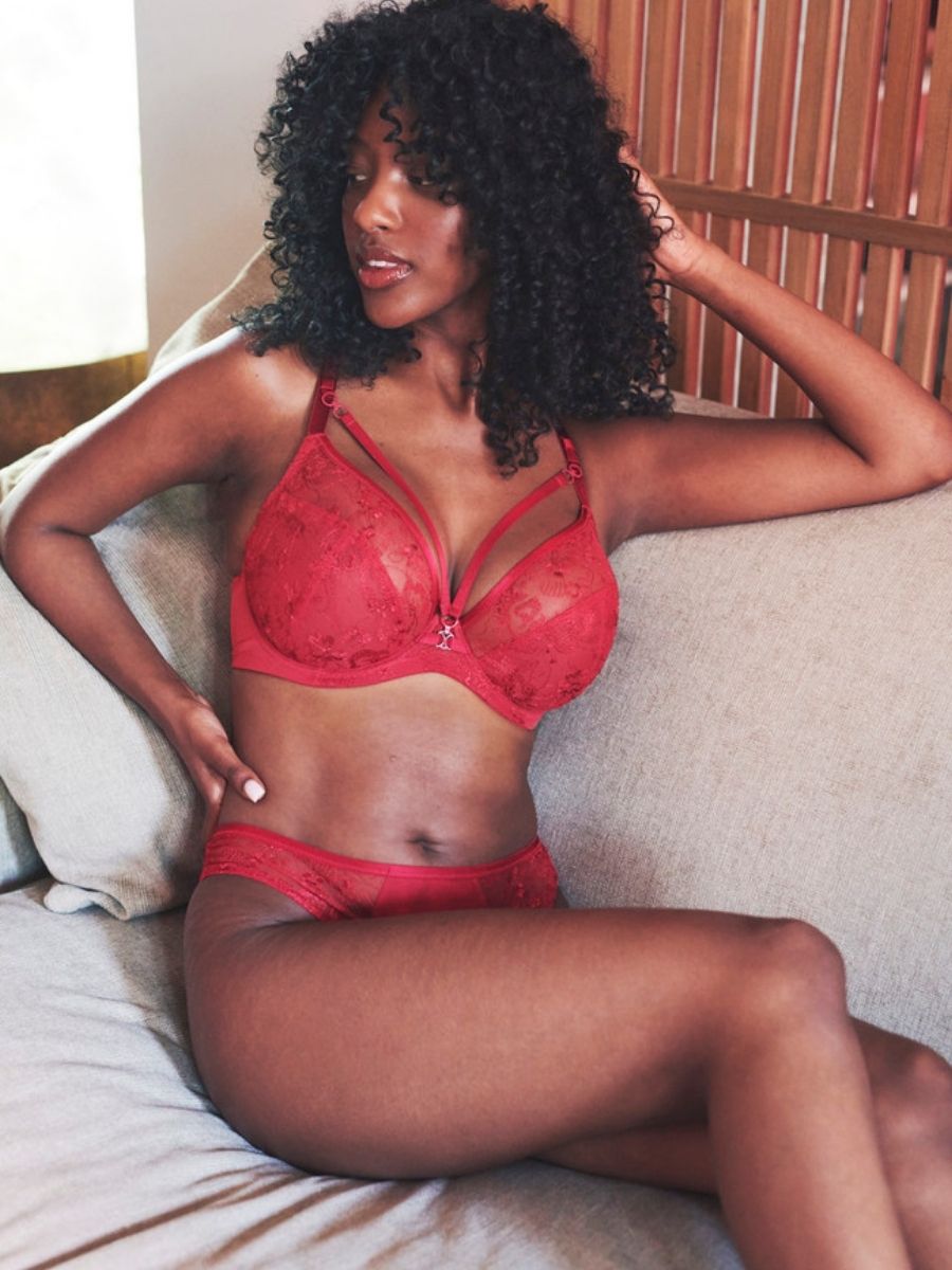 Yasmin Plunge Bra Ruby