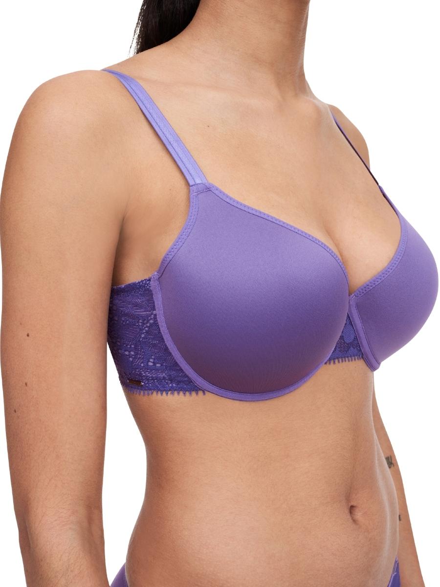 purple t shirt bra