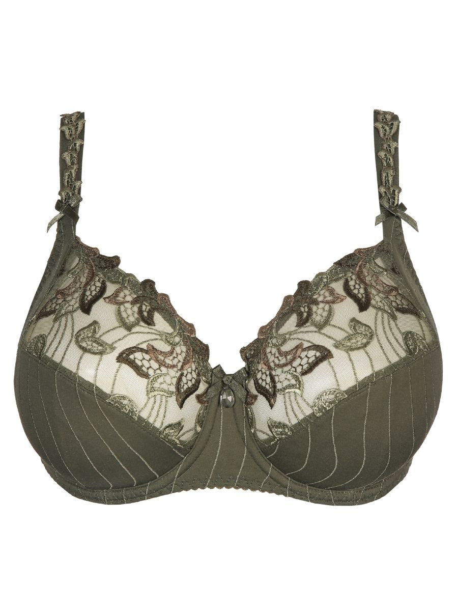 prima donna deauville full cup side support bra paradise green