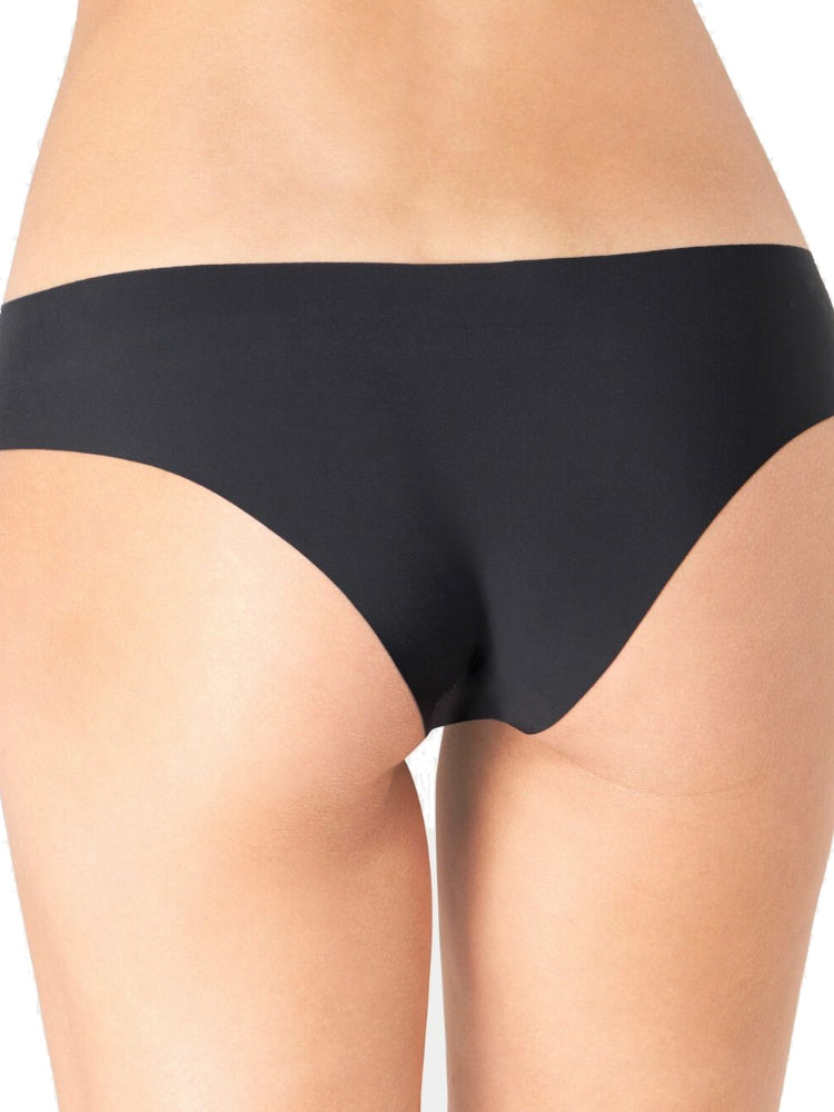 Black Mid Rise Tanga