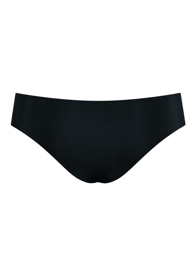 Black Mid Rise Tanga