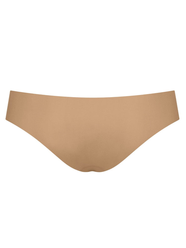 Beige Mid Rise Tanga
