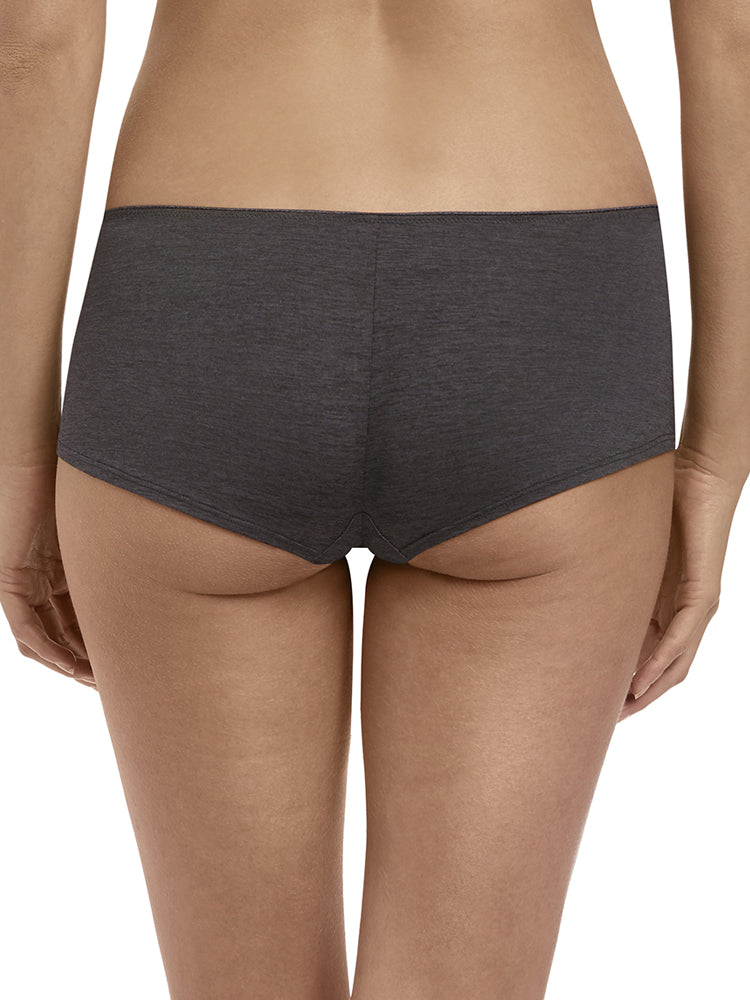 Grey Mid Rise Shorts