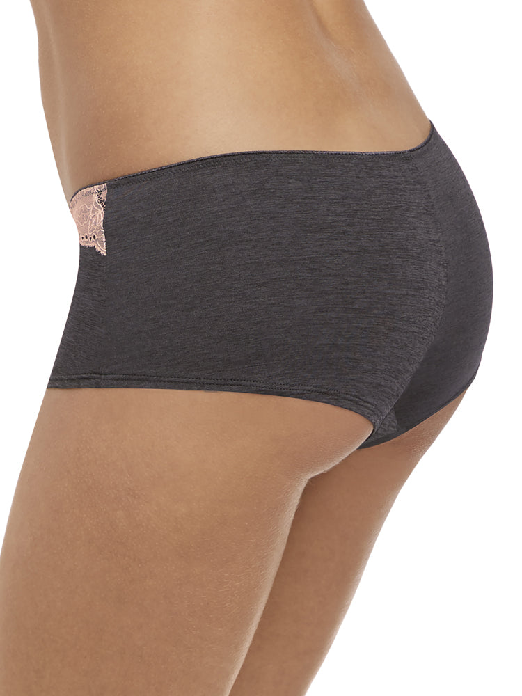 Grey Mid Rise Shorts