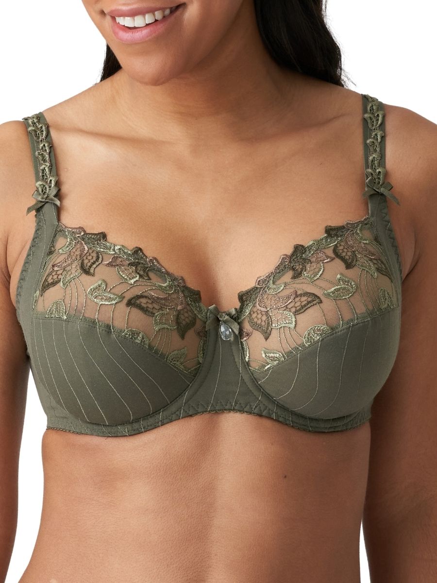 prima donna deauville full cup side support bra paradise green
