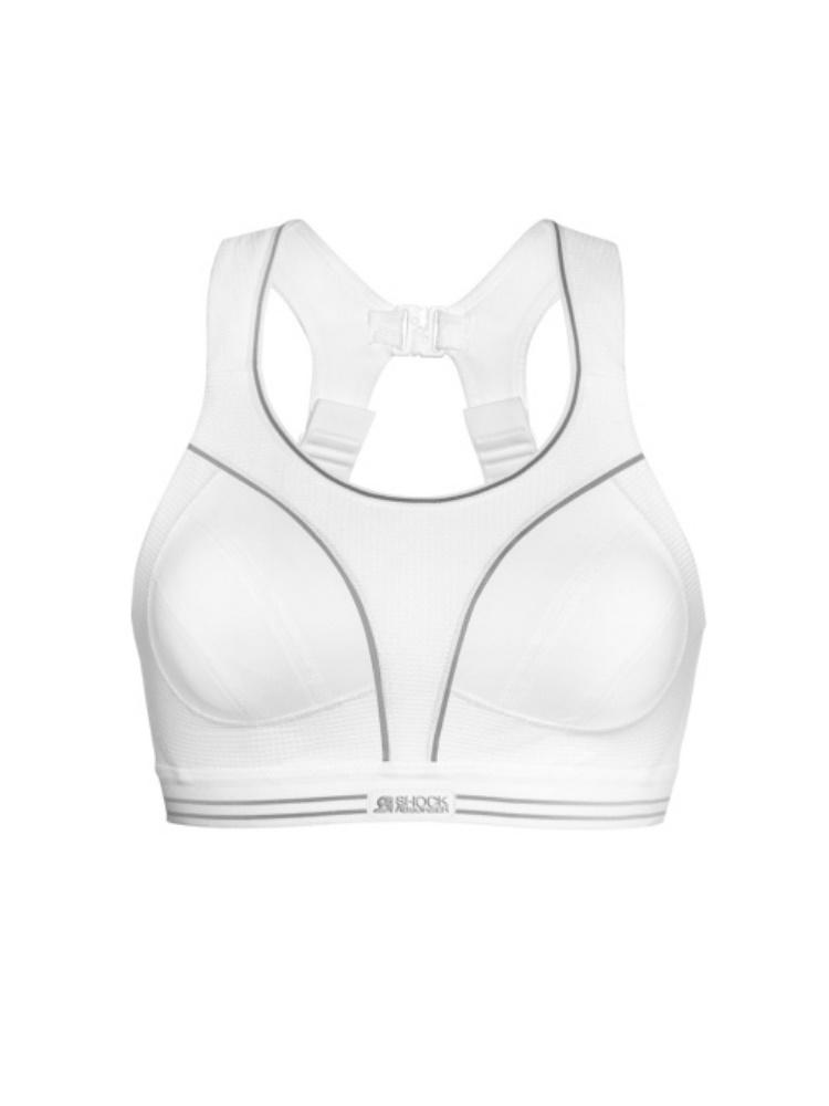 Ultimate Run Sports Bra - White Silver