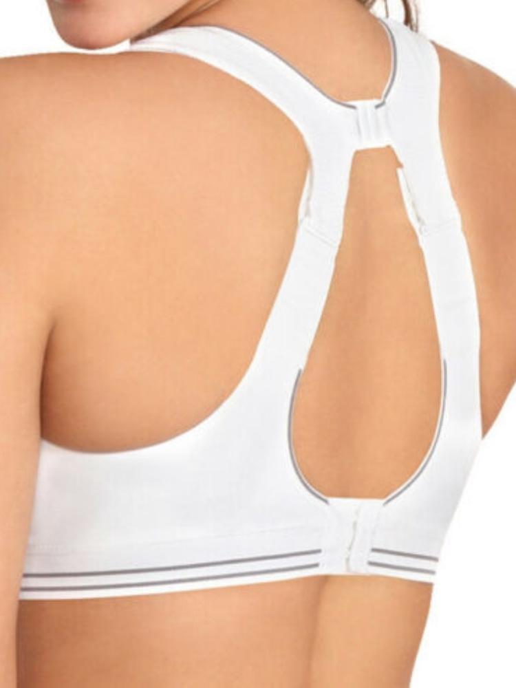 Ultimate Run Sports Bra - White Silver