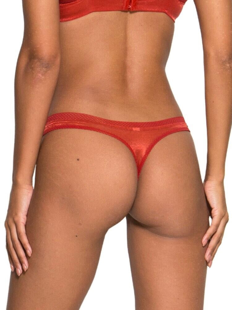 Orange Mid Rise Thong