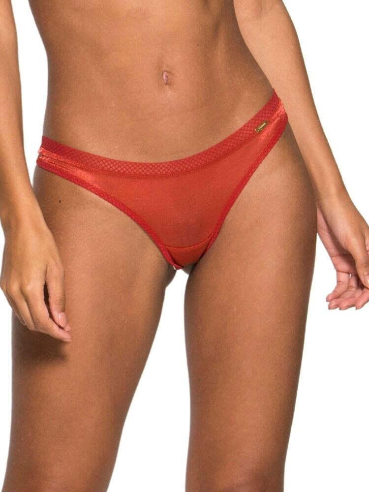 Orange Mid Rise Thong