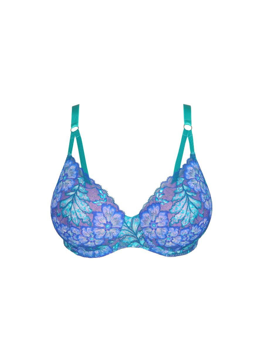 Morro Bay Heartshape Bra - Mermaid Blue