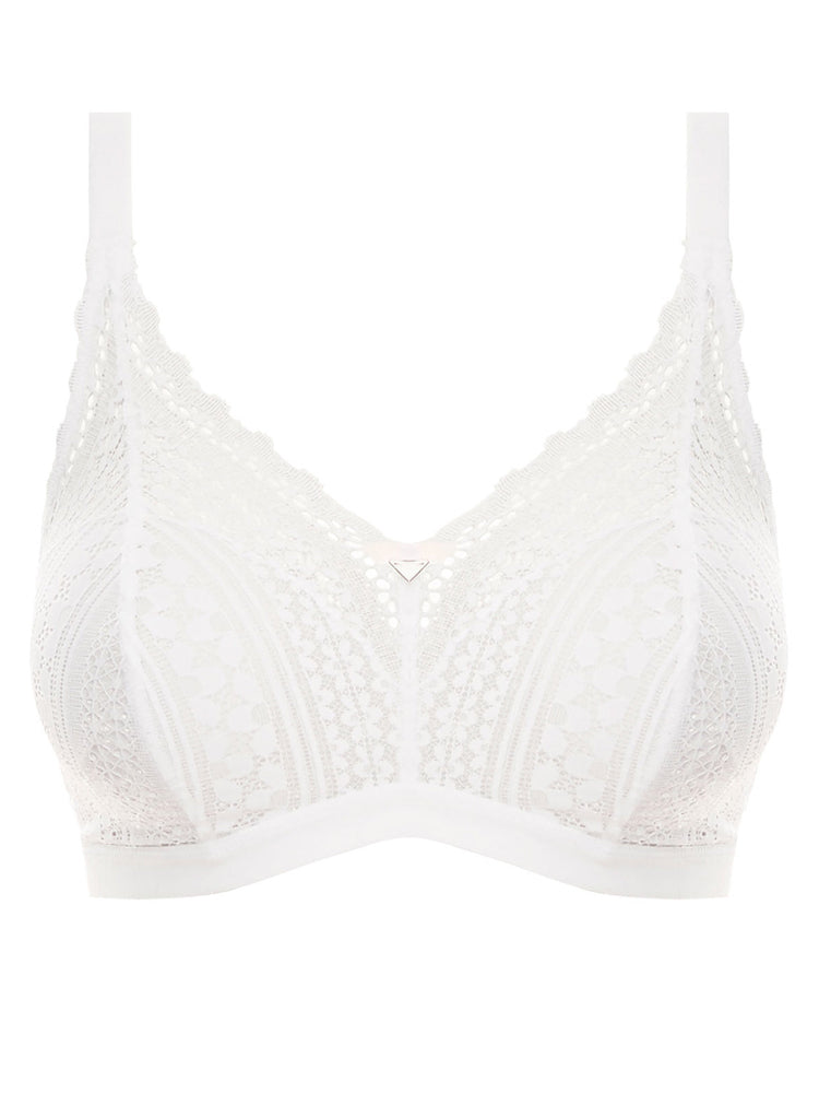 Daisy Lace Bralette - White