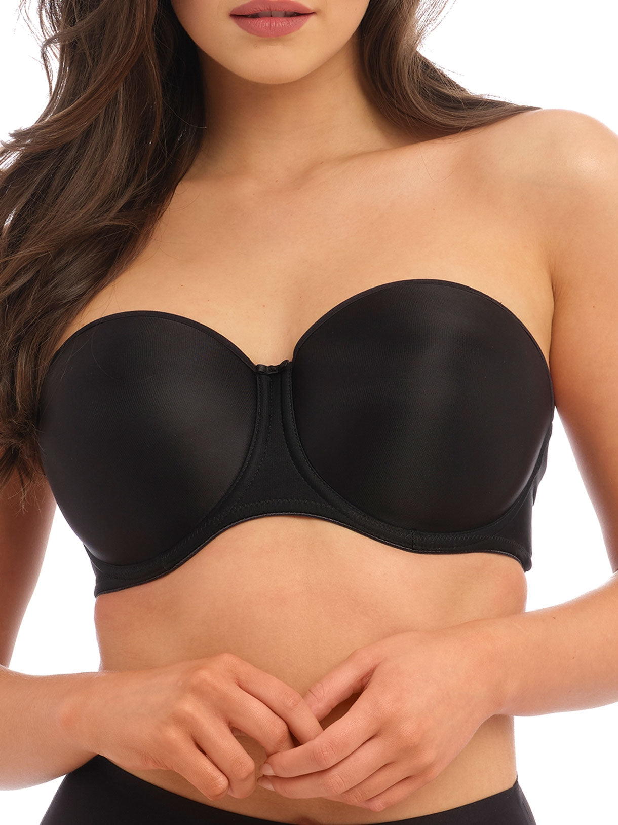 Smoothing Moulded Strapless Bra - Black